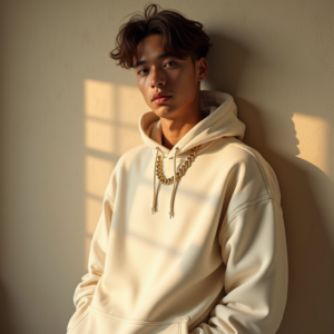 Instagram Portraits — Stylish Young Man In A Cream Social Media #0296 (Krea)