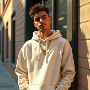 Instagram Portraits — Stylish Young Man In A Cream Social Media #0332 (Krea)