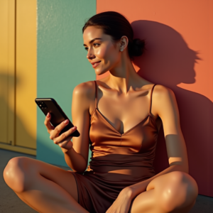 Instagram Portraits — Woman With A Sleek Low Bun Social Media #0071 (Firefly)