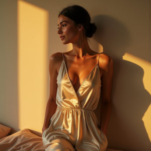 Instagram Portraits — Woman With A Sleek Low Bun Social Media #0089 (Midjourney)