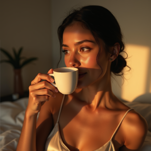 Instagram Portraits — Woman With A Sleek Low Bun Social Media #0095 (Firefly)