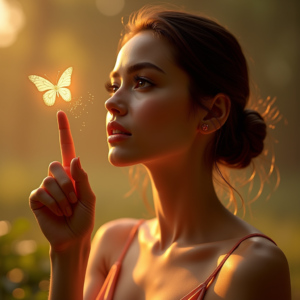 Instagram Portraits — Woman With A Sleek Low Bun Social Media #0149 (Midjourney)
