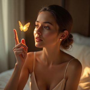 Instagram Portraits — Woman With A Sleek Low Bun Social Media #0287 (Firefly)