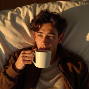 Instagram Portraits — Young Man In A Bomber Jacket Social Media #0096 (Recraft)