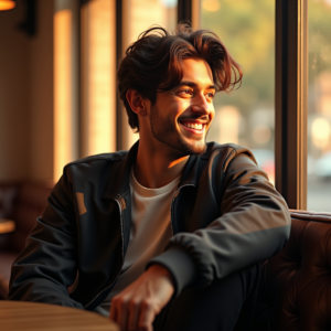 Instagram Portraits — Young Man In A Bomber Jacket Social Media #0192 (Recraft)