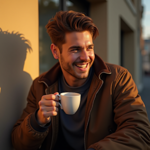 Instagram Portraits — Young Man In A Bomber Jacket Social Media #0234 (Stable Diffusion)