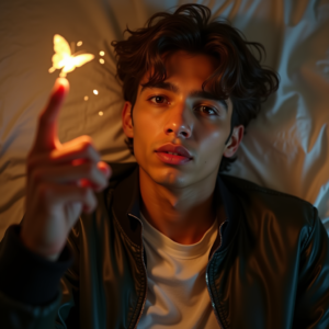 Instagram Portraits — Young Man In A Bomber Jacket Social Media #0288 (Recraft)
