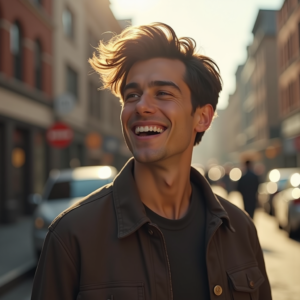Instagram Portraits — Young Man In A Bomber Jacket Social Media #0330 (Stable Diffusion)