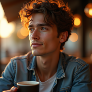 Instagram Portraits — Young Man In A Denim Jacket Social Media #0166 (ChatGPT)