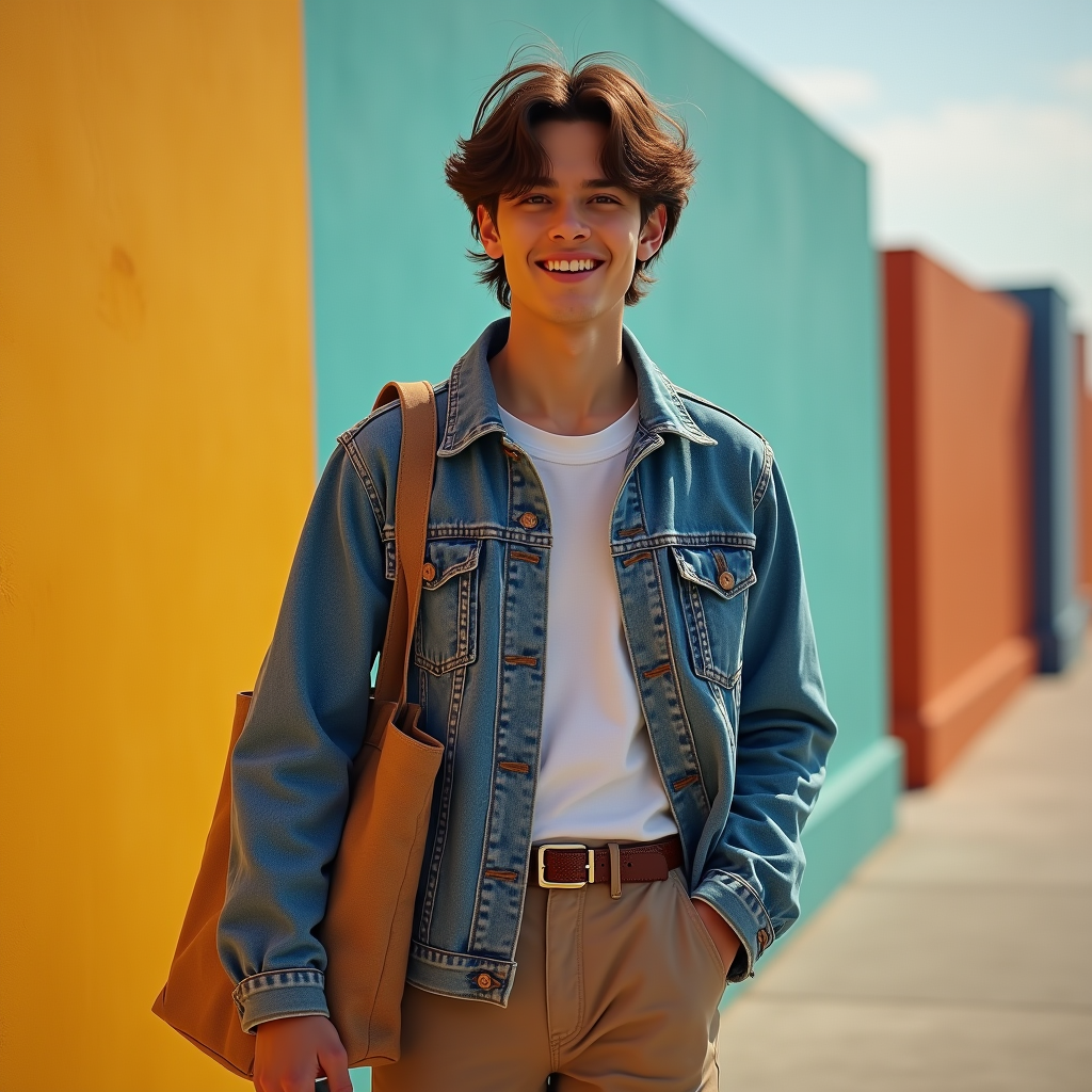 Instagram Portraits — Young Man In A Denim Jacket Social Media #0274 (ChatGPT)