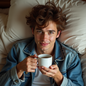 Instagram Portraits — Young Man In A Denim Jacket Social Media #0304 (Dreamina)
