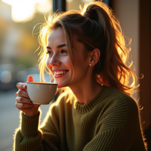 Instagram Portraits — Young Woman With A High Ponytail Social Media #0019 (FLUX)