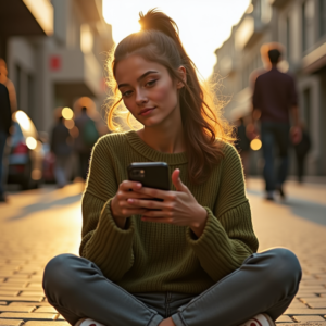 Instagram Portraits — Young Woman With A High Ponytail Social Media #0139 (FLUX)