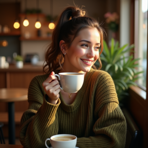 Instagram Portraits — Young Woman With A High Ponytail Social Media #0199 (FLUX)