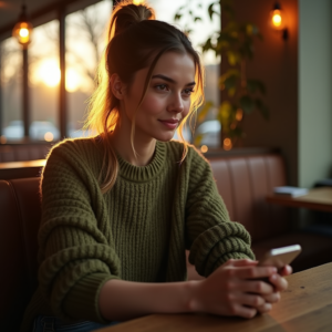 Instagram Portraits — Young Woman With A High Ponytail Social Media #0211 (FLUX)