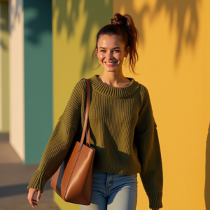 Instagram Portraits — Young Woman With A High Ponytail Social Media #0271 (FLUX)