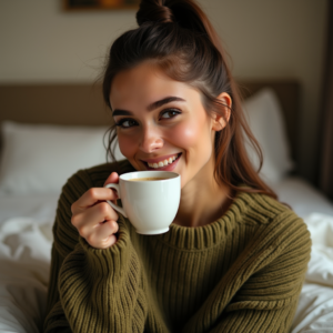 Instagram Portraits — Young Woman With A High Ponytail Social Media #0301 (Ideogram)