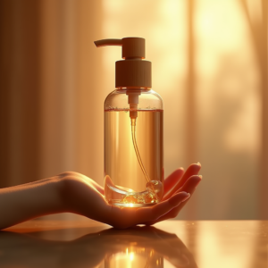 Jewelry — Minimalist Skincare Bottle With A Bamboo Product Ads #0018 (Midjourney)
