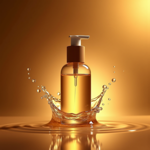 Jewelry — Minimalist Skincare Bottle With A Bamboo Product Ads #0048 (Firefly)