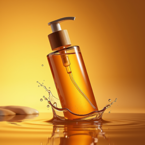 Jewelry — Minimalist Skincare Bottle With A Bamboo Product Ads #0054 (Midjourney)