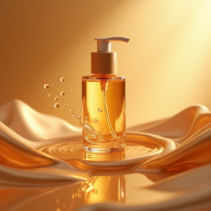 Jewelry — Minimalist Skincare Bottle With A Bamboo Product Ads #0066 (Midjourney)