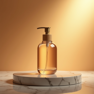 Jewelry — Minimalist Skincare Bottle With A Bamboo Product Ads #0084 (Firefly)