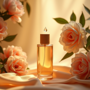 Jewelry — Minimalist Skincare Bottle With A Bamboo Product Ads #0120 (Firefly)
