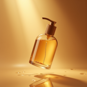 Jewelry — Minimalist Skincare Bottle With A Bamboo Product Ads #0150 (Midjourney)