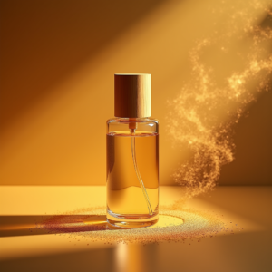 Jewelry — Minimalist Skincare Bottle With A Bamboo Product Ads #0168 (Firefly)