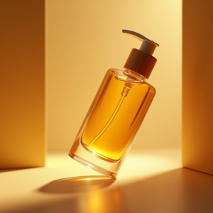 Jewelry — Minimalist Skincare Bottle With A Bamboo Product Ads #0186 (Midjourney)