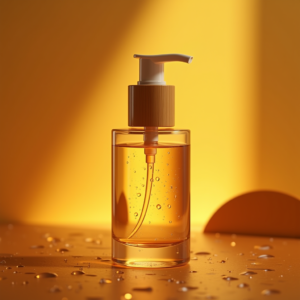 Jewelry — Minimalist Skincare Bottle With A Bamboo Product Ads #0192 (Firefly)