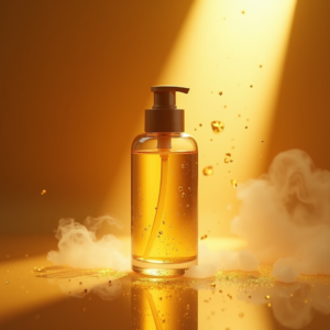 Jewelry — Minimalist Skincare Bottle With A Bamboo Product Ads #0204 (Firefly)