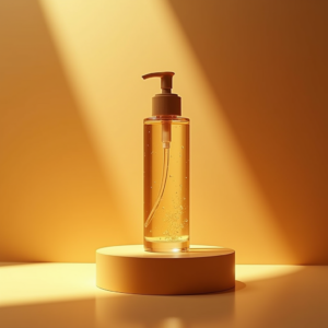 Jewelry — Minimalist Skincare Bottle With A Bamboo Product Ads #0216 (Firefly)