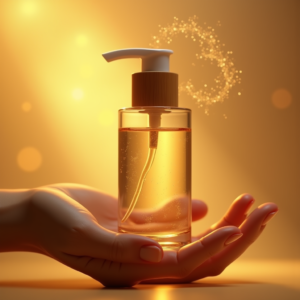 Jewelry — Minimalist Skincare Bottle With A Bamboo Product Ads #0235 (Stable Diffusion)