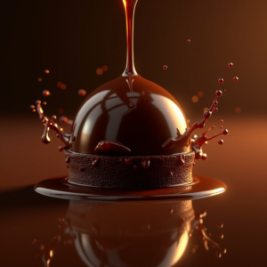 Jewelry — Rich Dark-chocolate Dessert With A Glossy Product Ads #0051 (Leonardo)