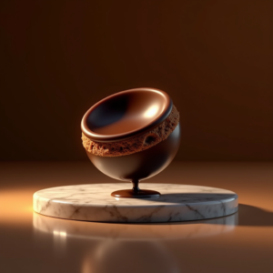 Jewelry — Rich Dark-chocolate Dessert With A Glossy Product Ads #0075 (Leonardo)