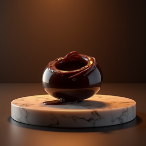 Jewelry — Rich Dark-chocolate Dessert With A Glossy Product Ads #0105 (Krea)