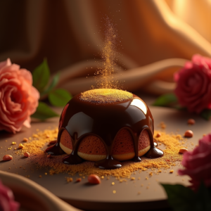 Jewelry — Rich Dark-chocolate Dessert With A Glossy Product Ads #0129 (Krea)