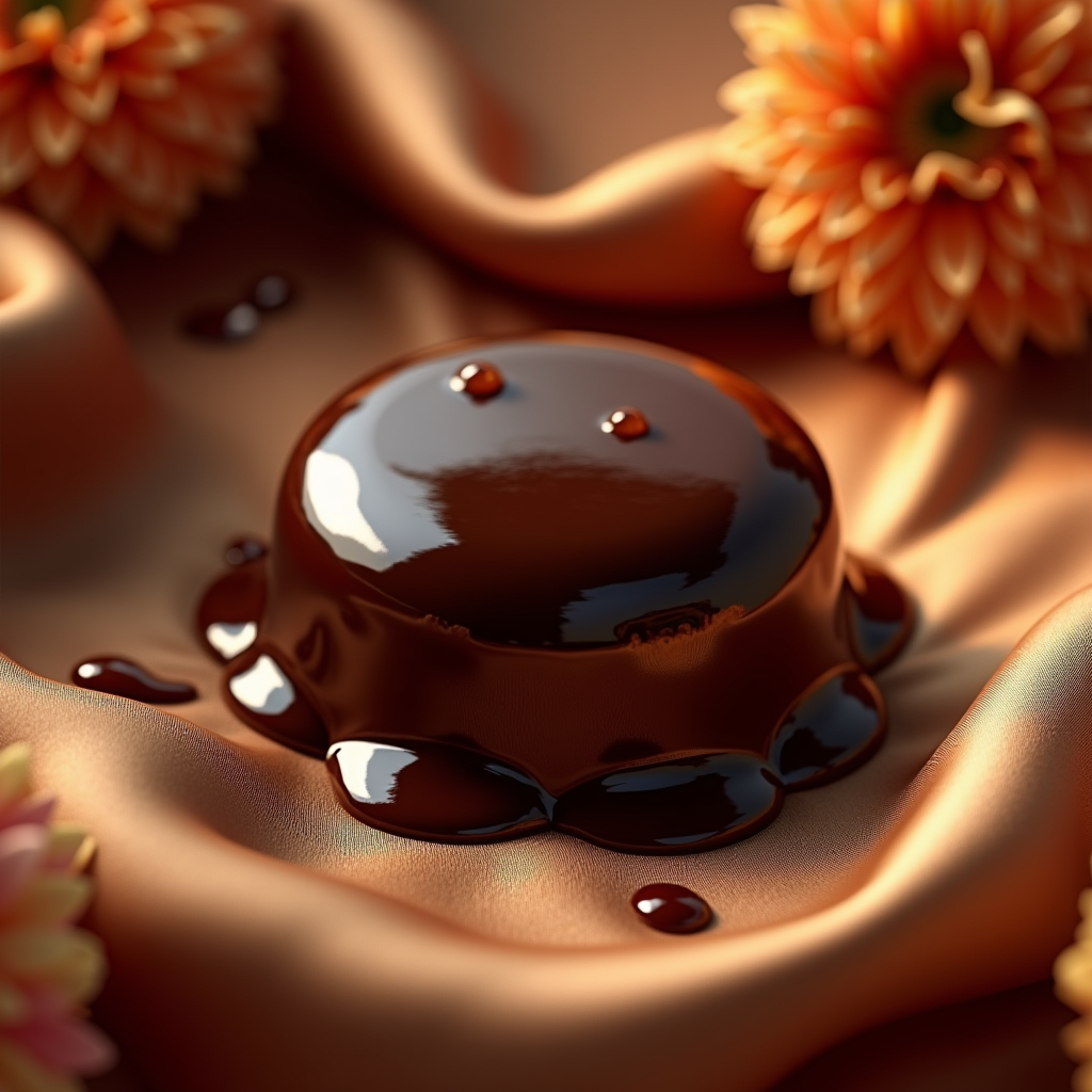 Jewelry — Rich Dark-chocolate Dessert With A Glossy Product Ads #0135 (Leonardo)