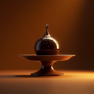 Jewelry — Rich Dark-chocolate Dessert With A Glossy Product Ads #0213 (Krea)