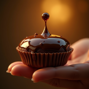 Jewelry — Rich Dark-chocolate Dessert With A Glossy Product Ads #0225 (Krea)