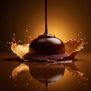 Jewelry — Rich Dark-chocolate Dessert With A Glossy Product Ads #0268 (Seedream)