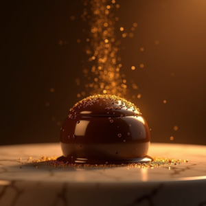 Jewelry — Rich Dark-chocolate Dessert With A Glossy Product Ads #0304 (Seedream)