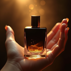 Jewelry — Sleek Matte-black Perfume Bottle With A Product Ads #0019 (Stable Diffusion)