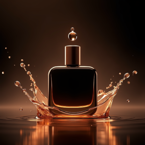 Jewelry — Sleek Matte-black Perfume Bottle With A Product Ads #0043 (Stable Diffusion)