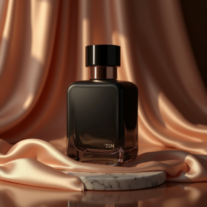 Jewelry — Sleek Matte-black Perfume Bottle With A Product Ads #0097 (Recraft)