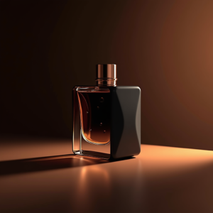 Jewelry — Sleek Matte-black Perfume Bottle With A Product Ads #0157 (Recraft)