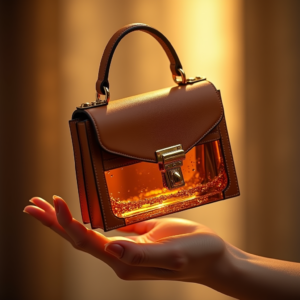 Jewelry — Tailored Leather Handbag With Polished Gold Product Ads #0004 (Seedream)