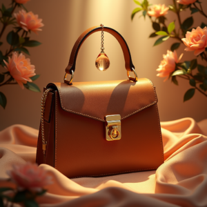 Jewelry — Tailored Leather Handbag With Polished Gold Product Ads #0118 (Gemini)