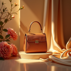 Jewelry — Tailored Leather Handbag With Polished Gold Product Ads #0142 (Gemini)
